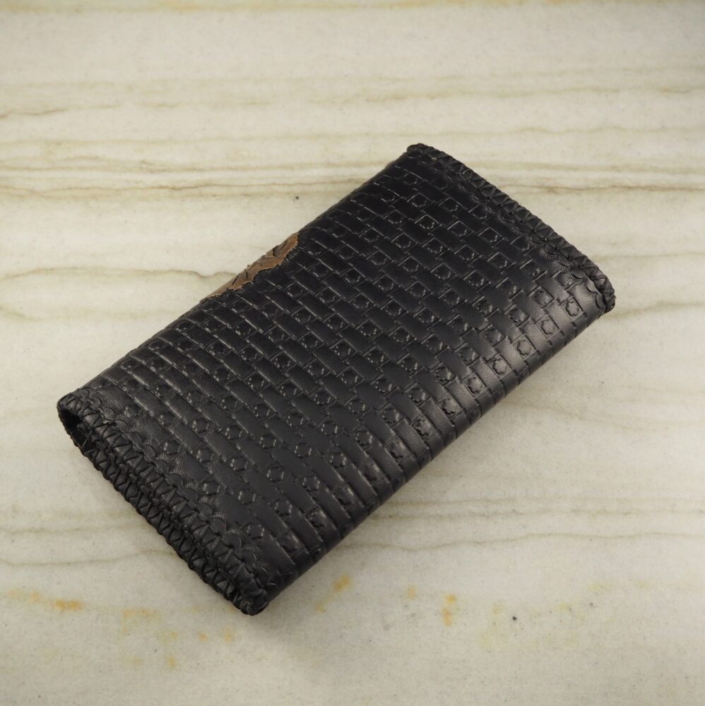 BLACK SUGAR SKULL CUSTOM LEATHER WALLET